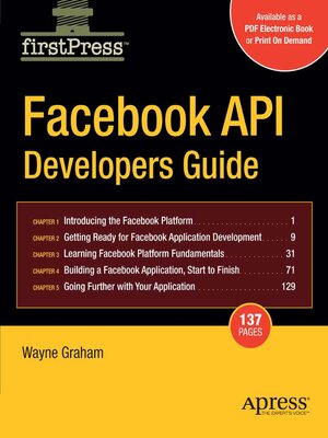 cover image of Facebook API Developers Guide